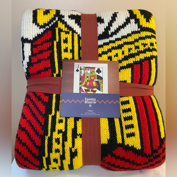 NEW Rowing Blazers x Target Jack of Clubs Print Throw Blanket - Picture 5 of 5